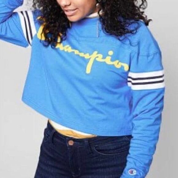 Champion Jersey Style Crop Long Sleeve - Picture 1 of 9